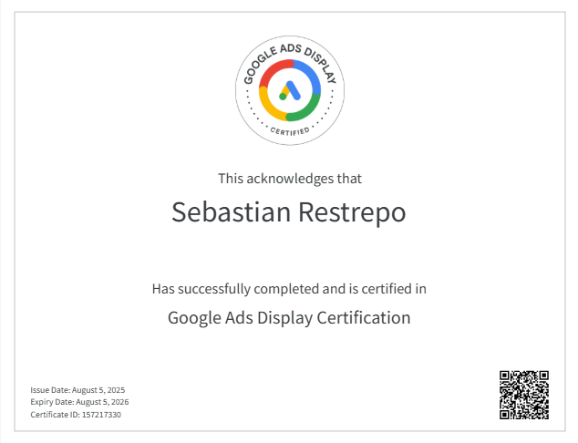 Home google ads display diploma